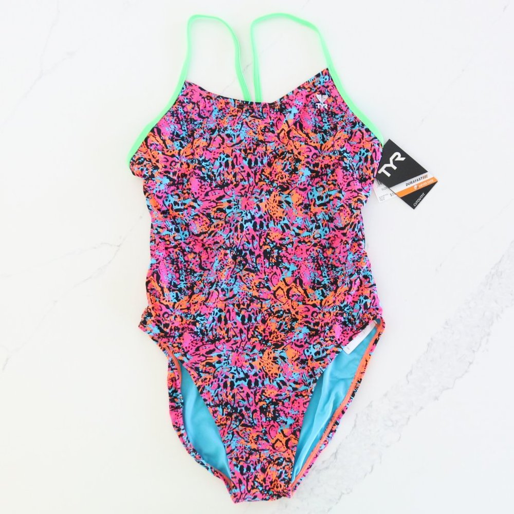TYR || Pink Open Back One Piece Swimsuit - XL